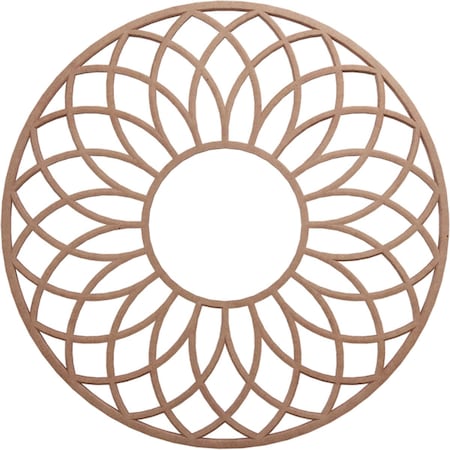 Ekena Millwork Cannes Wood Fretwork Pierced Ceiling Medallion, Wood (Paint Grade), 18"OD x 6 1/8"ID x 3/8"T CMWP18X18X0375CNMF